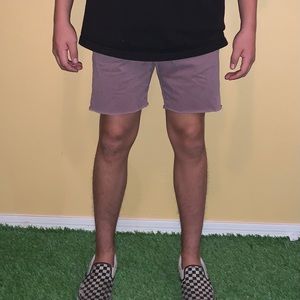 Men’s Dark Pink Abercrombie and Fitch Chino Shorts